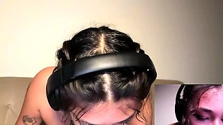 Milk enema duo close up and gaping after some toy action