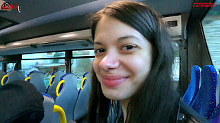 I made Shane cum on the bus with handjobs and blowjobs - DOLLSCULT