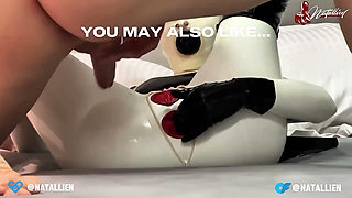 Latex Mistress Teases Her Sub, Sucks His Dick and Rides Him Hard