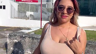 Massive Natural Tits Mexican MILF, Letzy Lizz, Takes a Trip to the Sex Shop