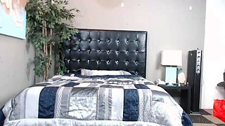 Sweet brunette pussy massage hidden cam