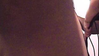 Hot redhead riding two big cocks