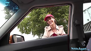 Cute waitress offered me some morning coffee