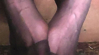 Goode Girl Black Pantyhose Foot Worship POV JOI
