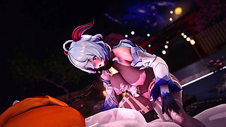 Genshin Impact -hot Spring Monster Fuck Horny Ganyu - 3D Hentai Animations