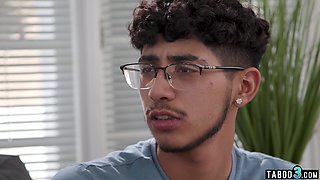 Naughty blonde MILF teaching son in law