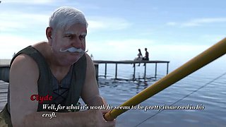 Kayla Almost Fucked by Fisherman - Clyde Saves Her in Lustful Voyage #3