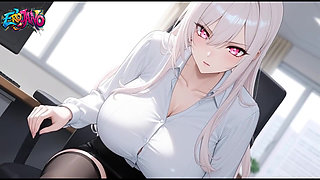 Secretary Falls in Love with Her Boss Anime Romance