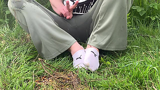 Peeing in my pants outside