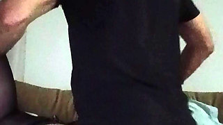 Beautiful Hot Blonde MILF in Stockings Fucked by Old Neighbour