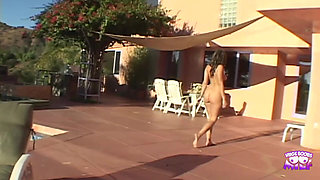 She Was by the Pool Enjoying Herself but Later This Guy Cum on Her Face