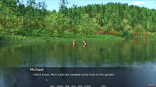 Step Sister Having Fun With Stepbro In The Lake Water