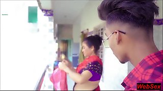School Stud Pokes Fresh Maid Bhabhi Alone at Home! Hindi Xxx Romp