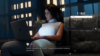 Croft Adventures Hentai Game Parody Ep.8 Librarian Caught Doing BDSM Slave Online!