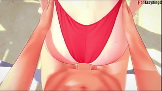 Burnice Bikini Blowjob on the Beach - 2 - Zenless Zone Zero (zzz)