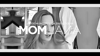 Stunning, amply endowed mature woman Bridgette B is rewarded with a creamy facial application.