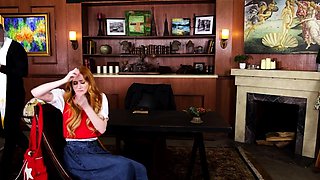 Fiery Redhead Takes Control in Steamy Roleplay Fantasy