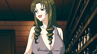 Anime hentai, blow-job, screaming