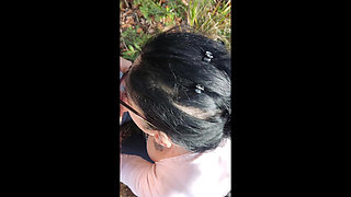 Sexy MILF Make a Great Outdoor Blowjob