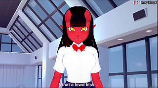 Meru the succubus Bikini POV sex