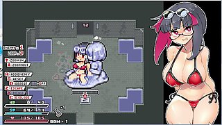 Rignetta's wild adventure with hairy mermaids in this hentai game
