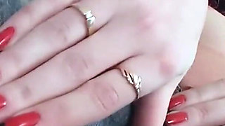 Sexy amateur girl fingers herself