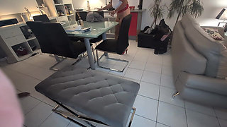 The French Granny Gets Fucked and Double Penetrated with a Sex Machine