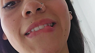 Latina gets milk in her ass