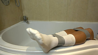 Courtney's Captivity: Taped up and Tape Wrap Gagged in Relentless Interrogation and Humiliation! (4k)