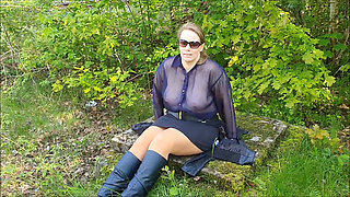 Outdoor Facial and Oral Cum