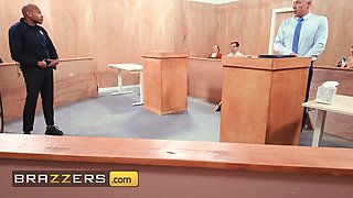 Brazzers - kylie rocket takes justice into her own hands & bangs mick right in the courtroom