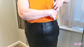 My Big Natural Tits Spill Out – Homemade Amateur Mature BBW Aunt