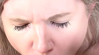 Letting My Boss Fuck My Face and Cum in My Mouth