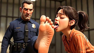 Licking Cop's Feet - Heavy Degradation
