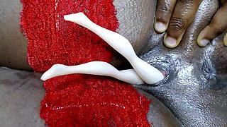 Shrunk Bitch Shoved in Pussy Doll as Sex Toy
