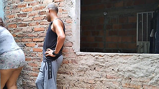 Perverted Stepfather Fucks His Stepdaughter's Ass While His Wife Does the Laundry.