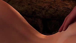Sexy Blonde Trying to Hold the Plank Position While Getting Anal - 3D Porn