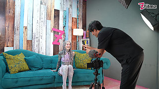 ALT PORNSTAR gets interview and passionately fucked