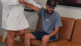 MILF Physical Therapist Shows up to Class Horny and Turns Her Patient on
