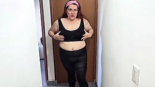 Karlythoth Game in Leggings and Stockings - Hairy Teen BBW Squirting Orgasm Compilation