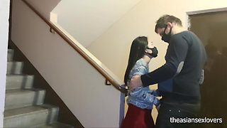 we fuck in the stairwell of a friend's building