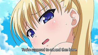 Hentai 'Oni- Hichi', Ep.1: Sexy Buxom Blonde Airi Enjoys Sneaky Sex On the Beach With Her Stepdad