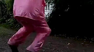 Lucy's Transparent Rainwear & Outdoor Public Pussy Tease