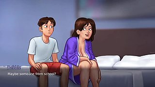 Hot Indian Aunty Neighbor Fucks Anonymous in Summer Time Saga 3D Sex Game Animation