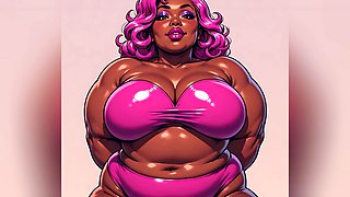 Chubby Black Ebony Lesbians Art