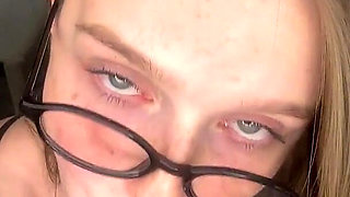 Your Teacher Flirts with You and Sucks a Dildo