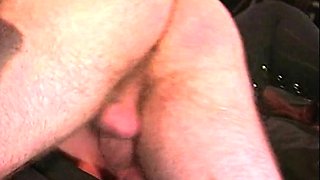 Gorgeous hairy lesbian licked on the bed