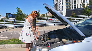 My Car Broke Down. a Stranger Fixed It in Exchange for a Blowjob and Sex.