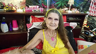 Bimbo Granny Butt Fucked in Yellow