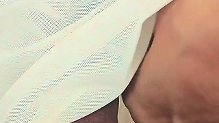 Mistress Fucks Big Cock on Balcony. Big Clitoris. Footjob. Nipple Play. Licking Wet Pussy. Smalle Ass Hole